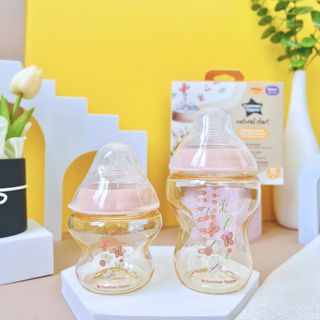 Ảnh Bình Sữa PPSU Ty Siêu Mềm Tự Nhiên Tommee Tippee Natural Start, Hồng (Bộ 1 Bình 260ml và 1 Bình 150ml) 2