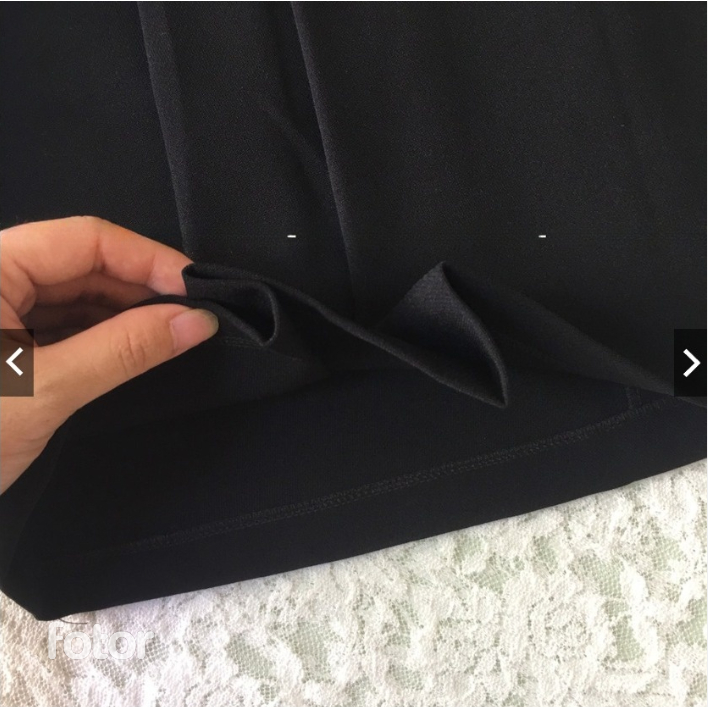 Chân Váy Công Sở Chữ A Phối Ly Lệch Cho Các Nàng_Chất Liệu Vitex_Chiều Dài 55-60cm_CV94