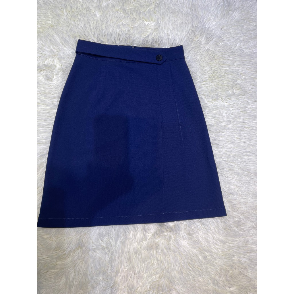 Chân Váy Công Sở Chữ A Phối Ly Lệch Cho Các Nàng_Chất Liệu Vitex_Chiều Dài 55-60cm_CV94