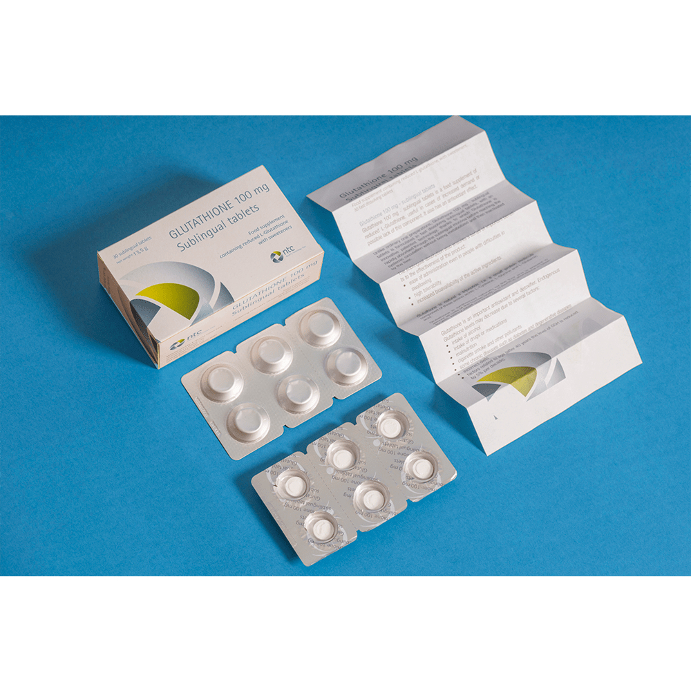 Vin Ngm Trng Da Glutathione 100mg Sublingual tablets Nhp Khu T Italy  (Hp 30 vin) | Shopee Vit Nam
