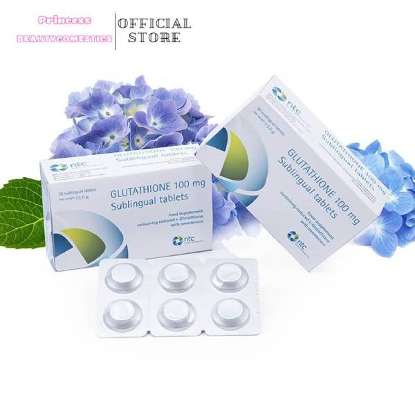 Viên Ngậm Trắng Da Glutathione 100mg Sublingual tablets Nhập Khẩu Từ Italy (Hộp 30 viên)