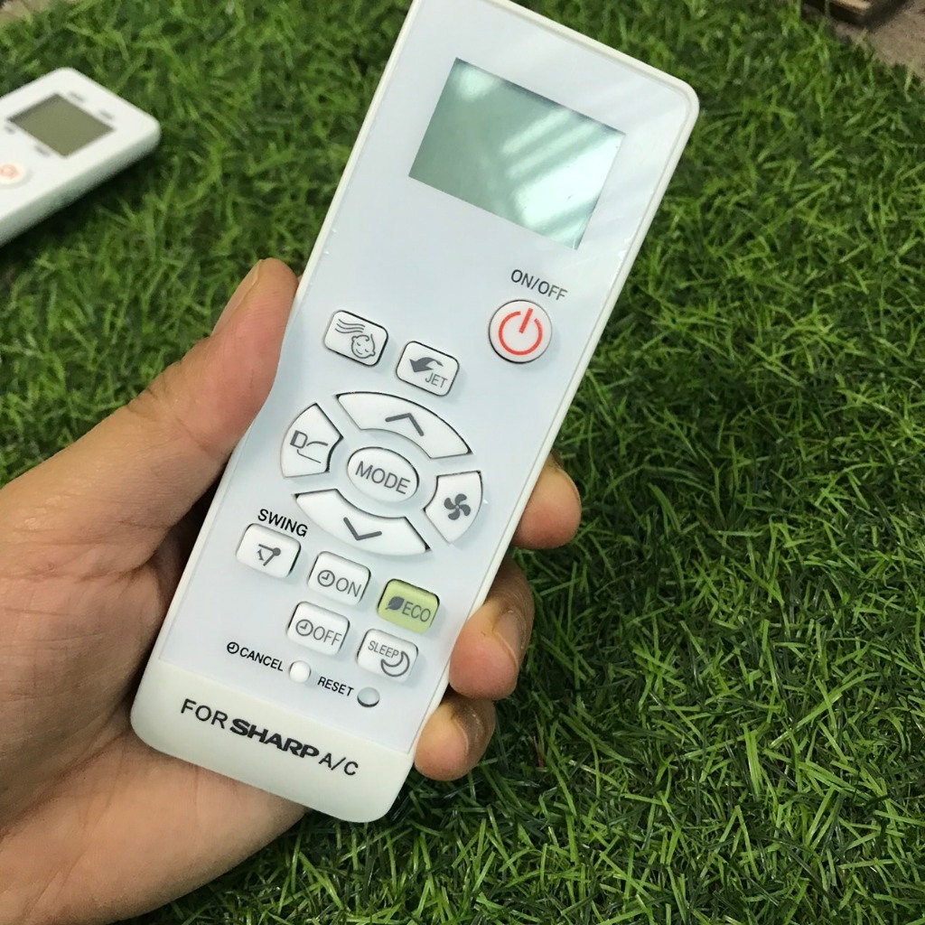 Điều khiển điều hòa sharp ECO, Remote máy lạnh sharp hàng đẹp - Tặng kèm pin !
