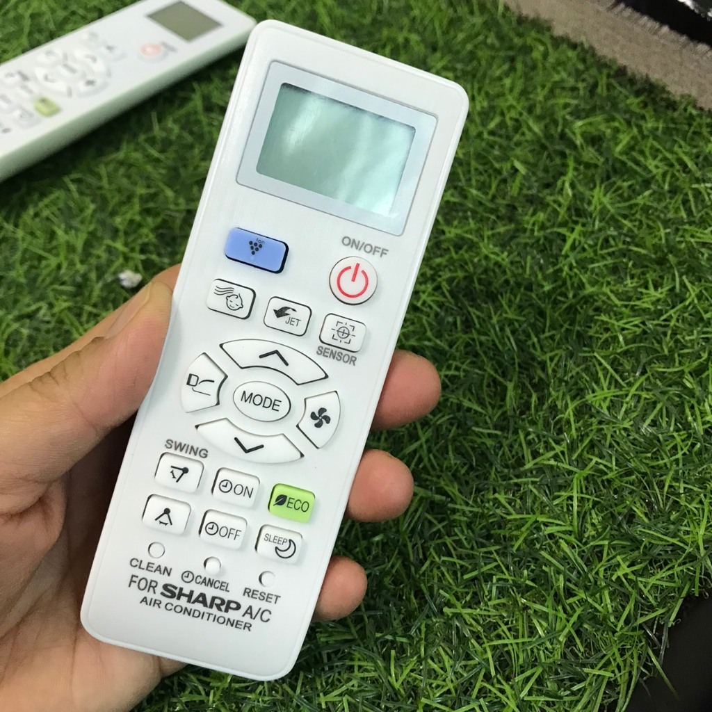 Điều khiển điều hòa sharp ECO, Remote máy lạnh sharp hàng đẹp - Tặng kèm pin !
