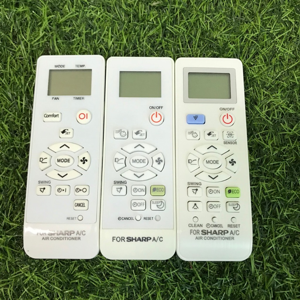 Điều khiển điều hòa sharp ECO, Remote máy lạnh sharp hàng đẹp - Tặng kèm pin !