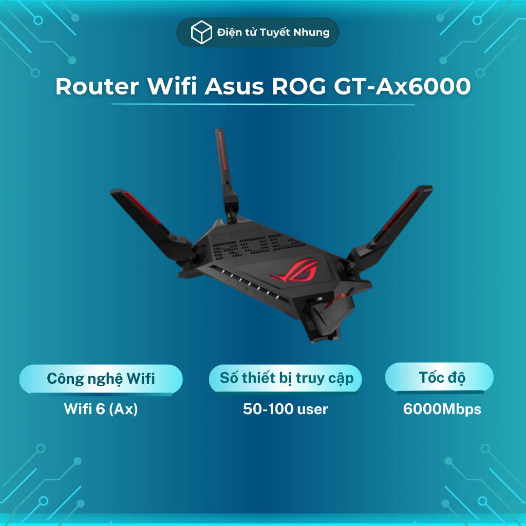 Router Asus ROG GT-Ax6000, Chuyên Game, Có Mesh, Qua Sử Dụng - Router ...