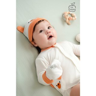 La pomme SS2024 Set sơ sinh La pomme tai gấu - Cam