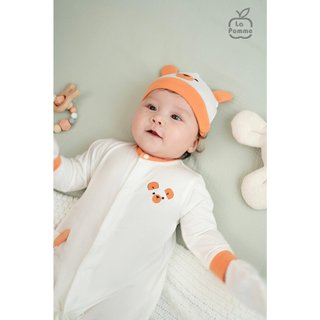 La pomme SS2024 Set sơ sinh La pomme tai gấu - Cam