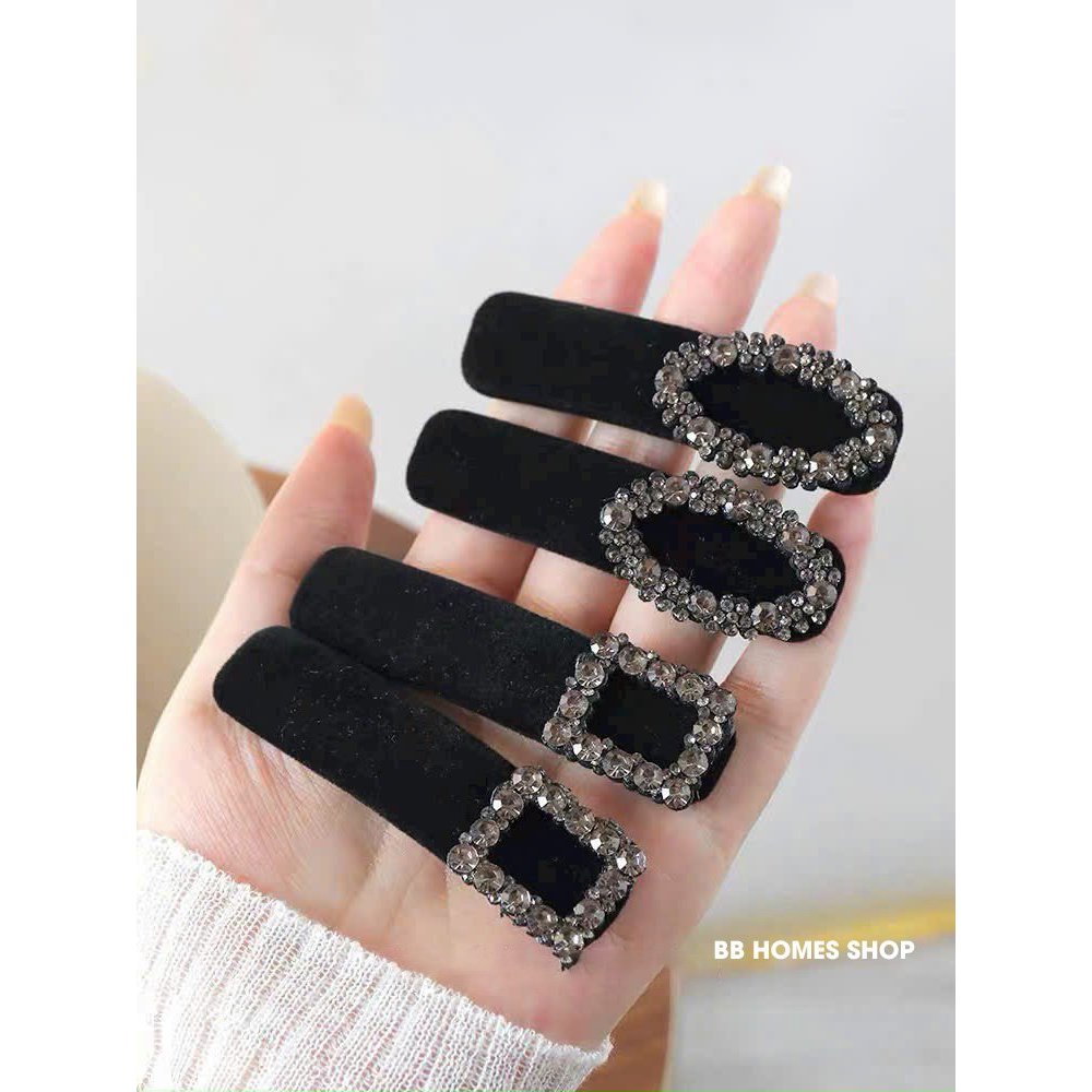 Kẹp Tóc Đính Đá Sang Trọng Nữ Tính
