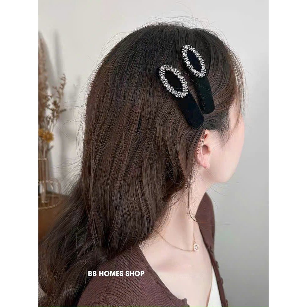 Kẹp Tóc Đính Đá Sang Trọng Nữ Tính