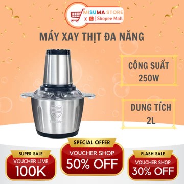 Máy Xay Thịt Đa Năng Cối 2L Công Suất Mạnh