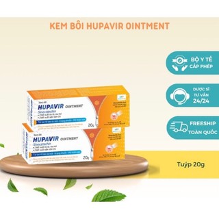 Hupavir Ointment 20 gam hỗ trợ giảm sùi cho nam và nữ, bôi được ở miệng lưỡi và vết thương hở