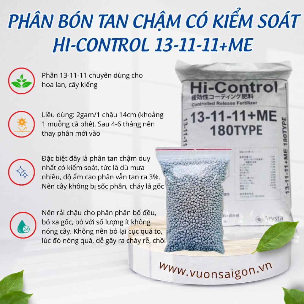 Phân siêu tan chậm Nhật Bản 13-11-11+ME 6