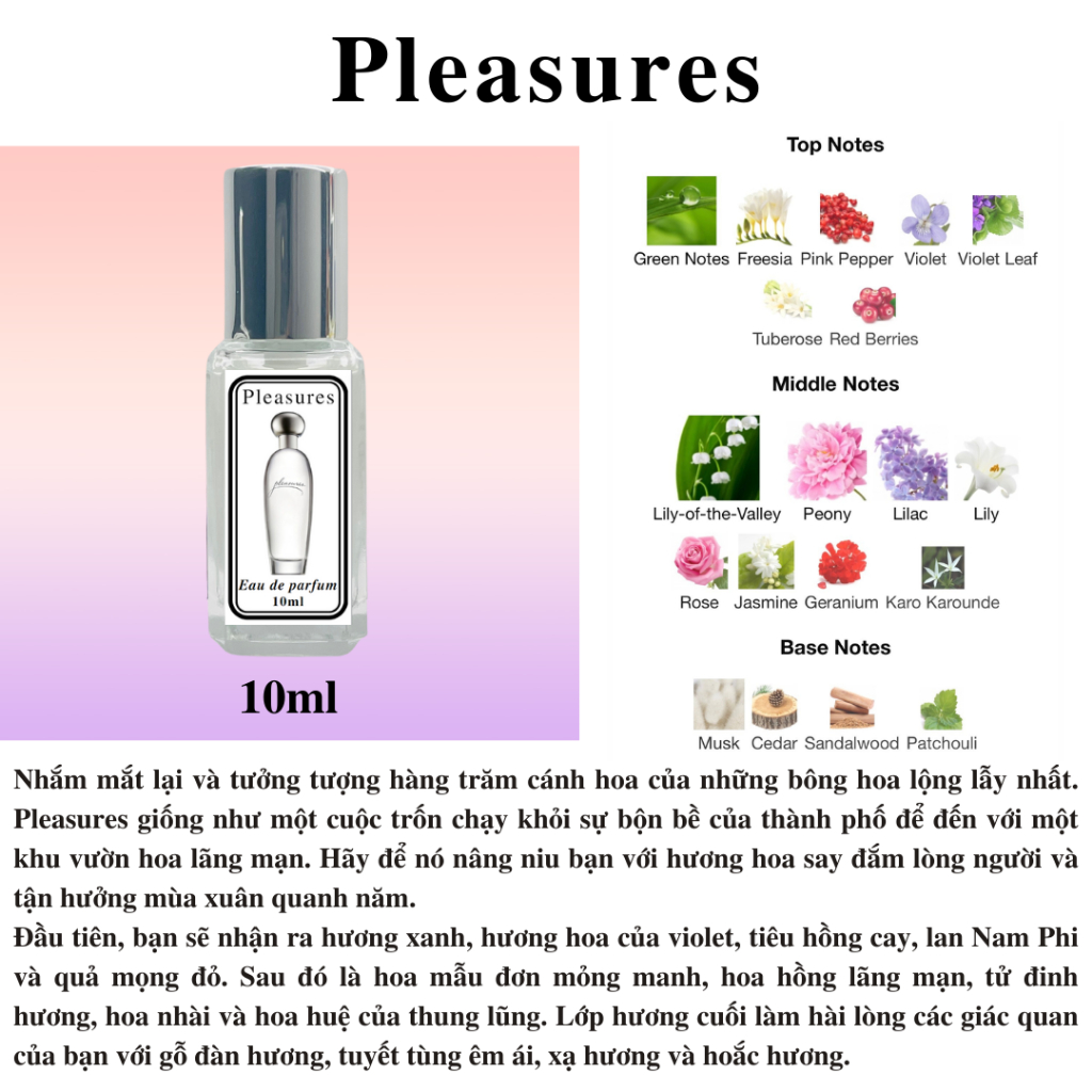 [Chính hãng] Nước hoa Nữ Estee Lauder Pleasures Shopee Việt Nam