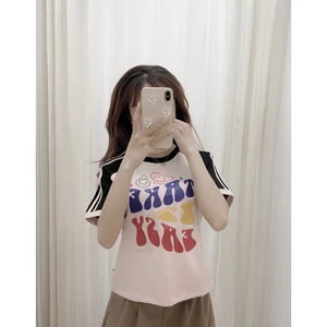 YU CHERRY | Áo thun Baby Tee nữ cotton 4 chiều tay ngắn Take It Easy Babytee YP036