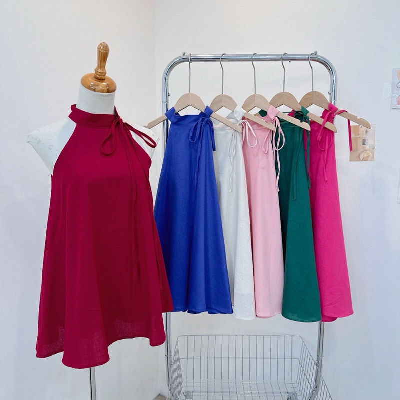 Áo yếm chất liệu linen thiết kế hiện đại LUCTA TOP
