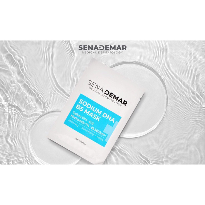 30-50 miếng Mặt nạ Sena Demar sodium DNA B5 mask 25ml hạn 2028 mặt nạ Senademar IS191