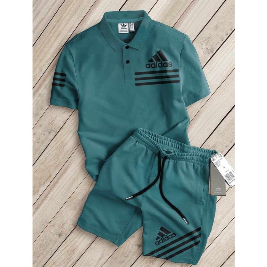 Bộ Thể Thao Cộc tay Nam Cổ Bẻ Logo ADl.DAS Mùa Hè Thoáng Khí Siêu Thấm Hút, Chất Liệu Cotton Khô Mềm Mịn Thoáng Khí - ảnh 2