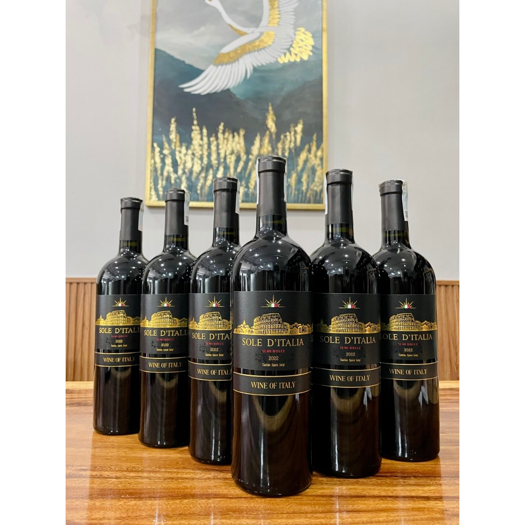 Rượu Vang Ý Ngọt Sole D'Italia 10,5 [Nhập Khẩu Chính Hãng] Shopee