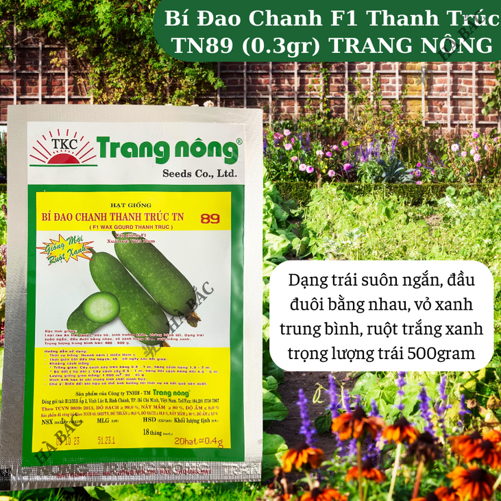 Bí Đao Chanh F1 Thanh Trúc TN88 - TN89 (0.3gr), hạt giống nảy mầm tốt, năng suất cao, trông quanh năm - Hạt giống Hà Bắc