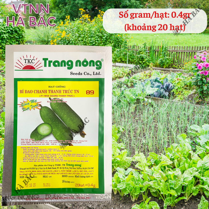 Bí Đao Chanh F1 Thanh Trúc TN88 - TN89 (0.3gr), hạt giống nảy mầm tốt, năng suất cao, trông quanh năm - Hạt giống Hà Bắc