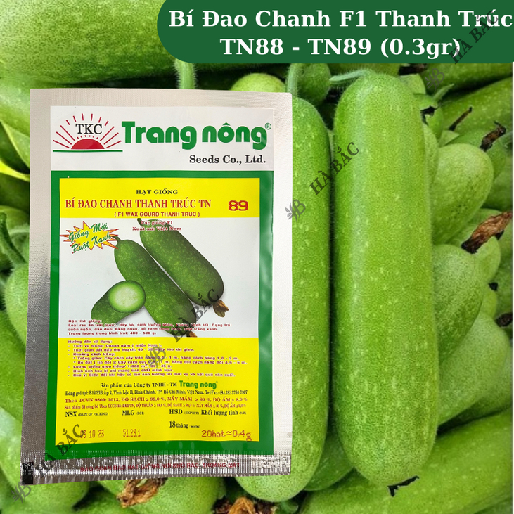 Bí Đao Chanh F1 Thanh Trúc TN88 - TN89 (0.3gr), hạt giống nảy mầm tốt, năng suất cao, trông quanh năm - Hạt giống Hà Bắc
