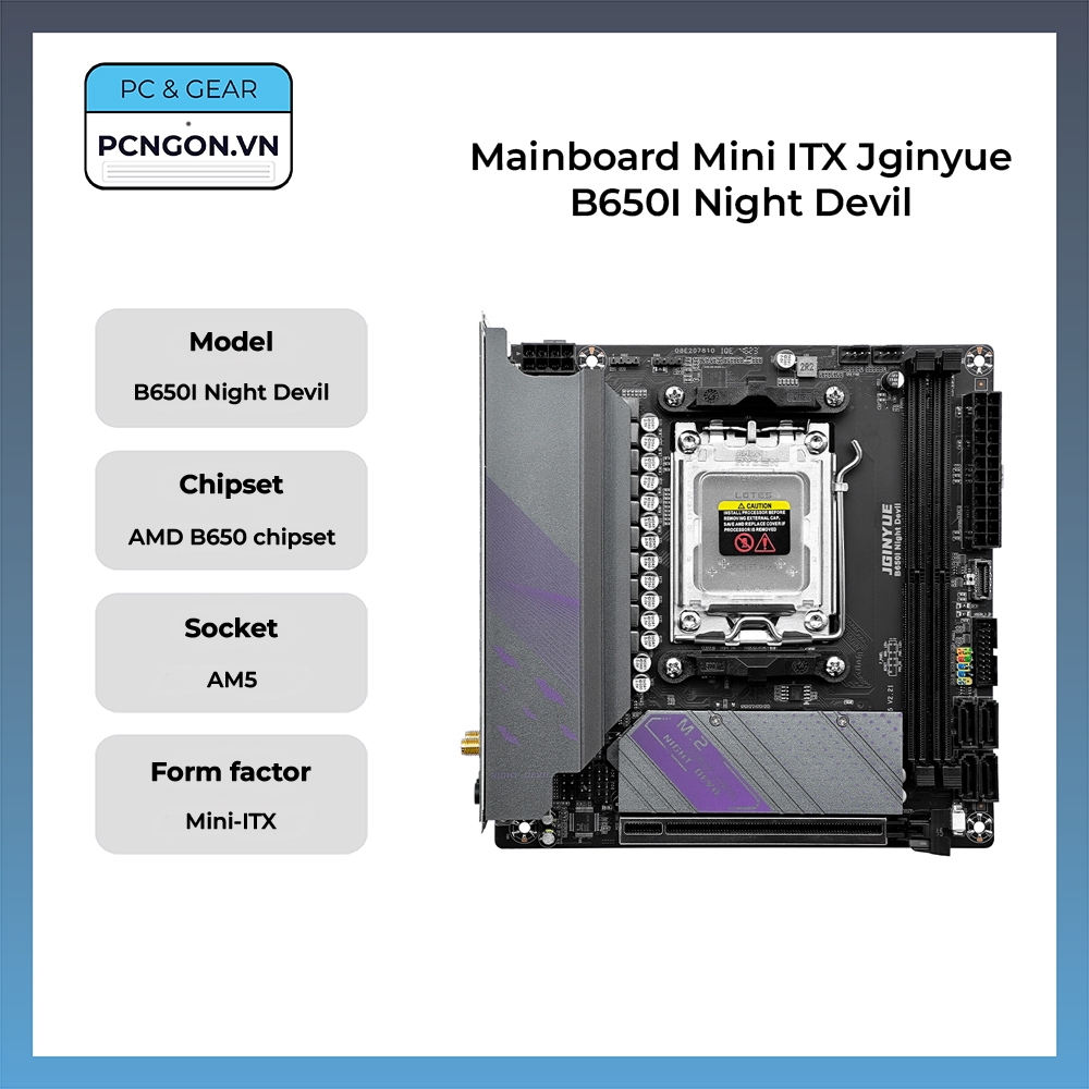PCNGON] Mainboard Mini ITX Jginyue B650I Night Devil | Shopee Việt Nam