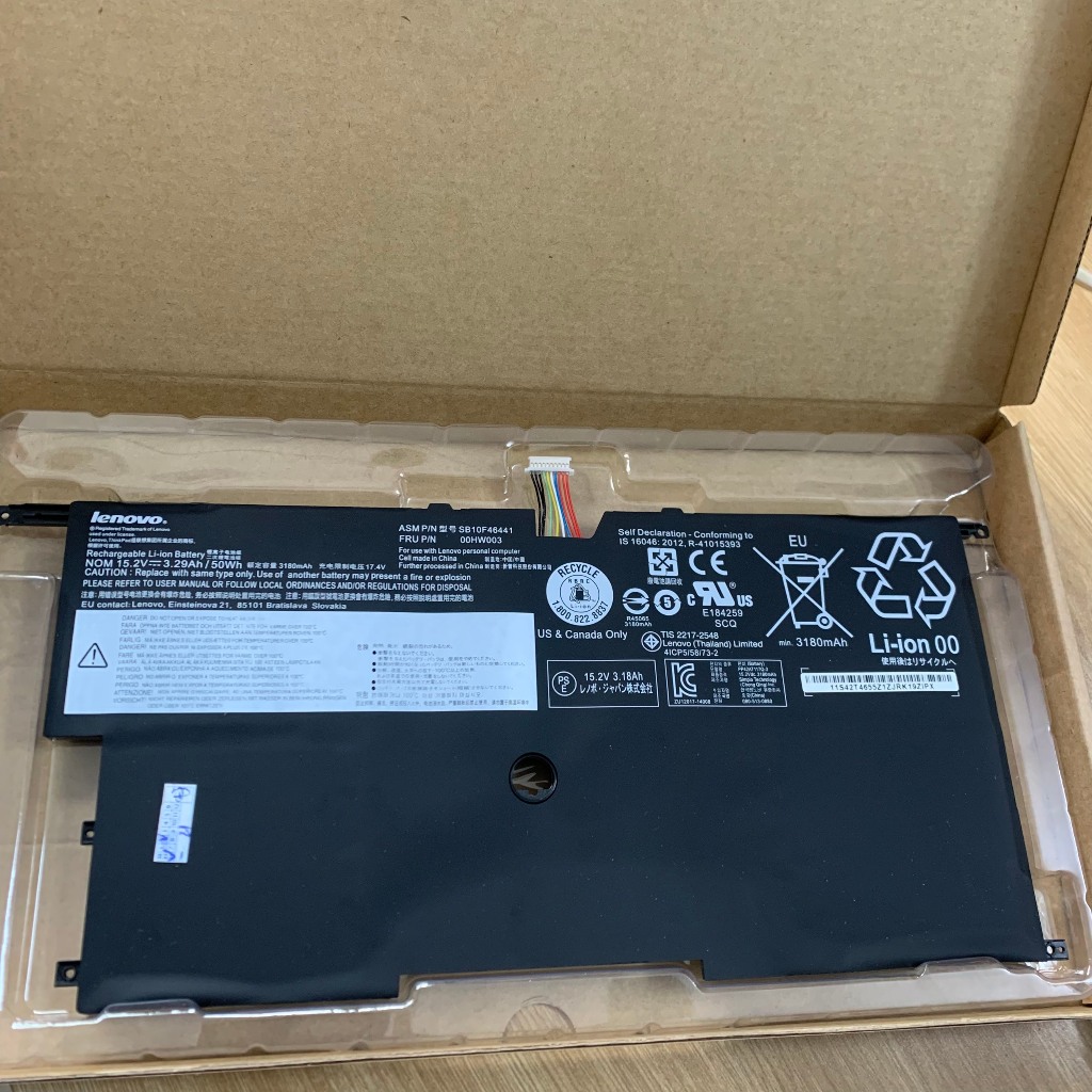 PIN LENOVO X1 CARBON GEN 2 3 (CORE I THẾ HỆ 4,5) (ZIN) - 4 CELL ThinkPad X1 Carbon Gen 2, ThinkPad X1 Carbon Gen 3 20A7