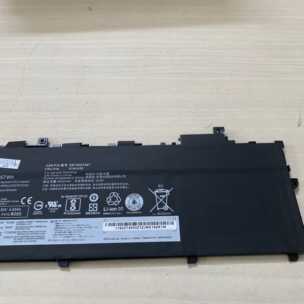 PIN LENOVO X1 CARBON GEN 5 6 CORE I THẾ HỆ 6 7 8 ZIN Lenovo ThinkPad X1 Carbon Gen 5th 2017, X1 Carbon Gen 6th 2018