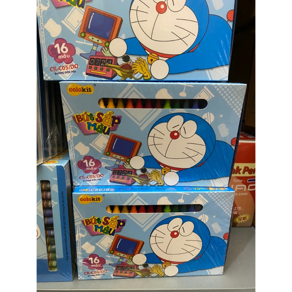 Bút Sáp Màu TL 16 Màu CR C05 Màu Tươi Sáng An Toàn Cho Bé