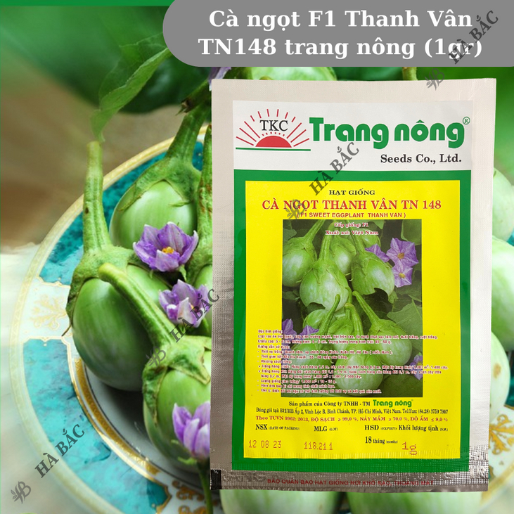 Cà ngọt F1 Thanh Vân TN148 (1gr) Trang Nông, hạt giống nảy mầm tốt, năng suất cao, trông quanh năm - Hạt giống Hà Bắc
