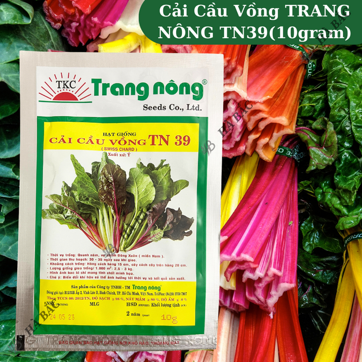 Cải Cầu Vồng TN39 (10gr) Trang Nông, hạt giống nảy mầm tốt, năng suất cao, trông quanh năm - Hạt giống Hà Bắc