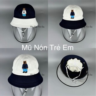 [ 4-8 tuổi ] NÓN CHỐNG GIỌT BẮN - MŨ CHẮN GIÓ CẢN BỤI TRẺ EM