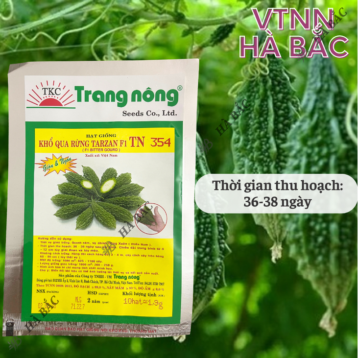 Khổ Hoa Rừng Tarzan F1 TRANG NÔNG TN354 (10 hạt), Hạt Giống Nảy Mầm Tốt, Năng Suất Cao Trông Quanh Năm, Hạt Giống Hà Bắc