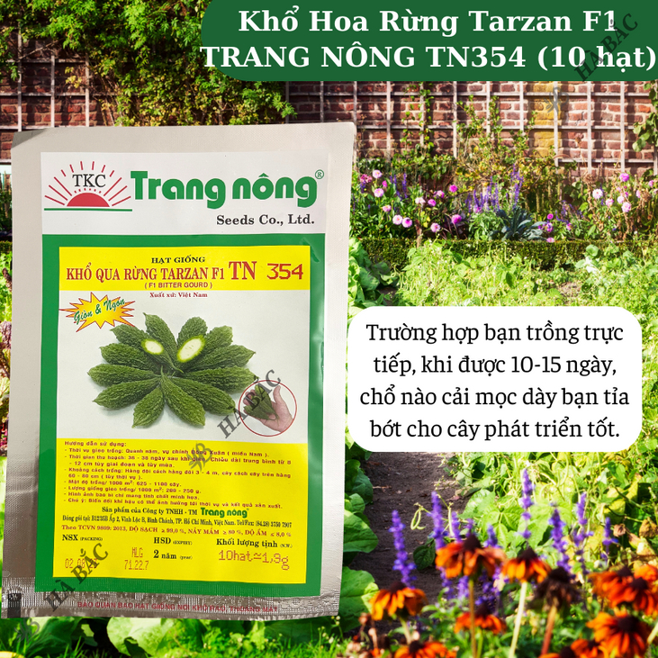 Khổ Hoa Rừng Tarzan F1 TRANG NÔNG TN354 (10 hạt), Hạt Giống Nảy Mầm Tốt, Năng Suất Cao Trông Quanh Năm, Hạt Giống Hà Bắc