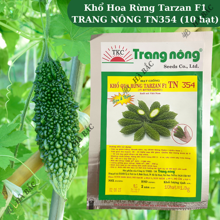 Khổ Hoa Rừng Tarzan F1 TRANG NÔNG TN354 (10 hạt), Hạt Giống Nảy Mầm Tốt, Năng Suất Cao Trông Quanh Năm, Hạt Giống Hà Bắc