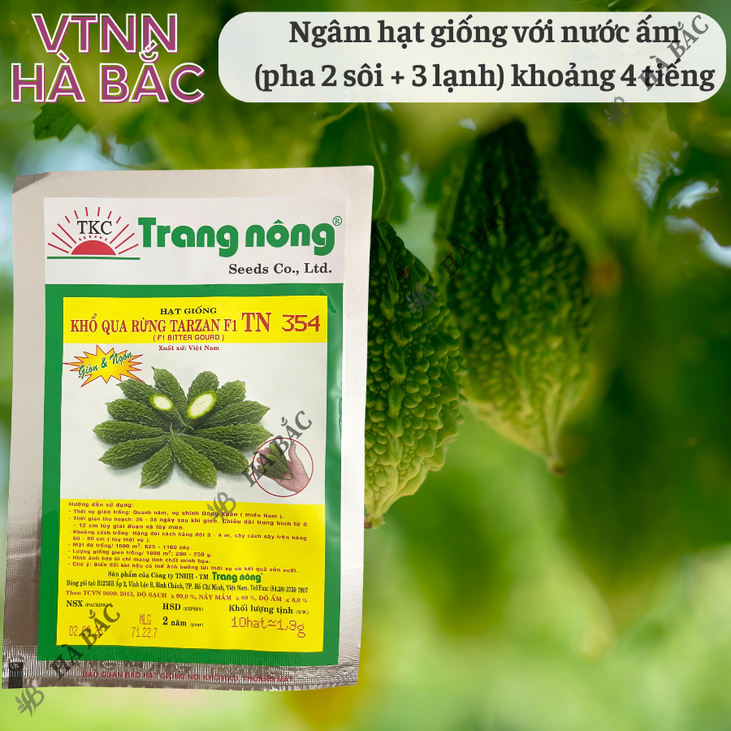 Khổ Hoa Rừng Tarzan F1 TRANG NÔNG TN354 (10 hạt), Hạt Giống Nảy Mầm Tốt, Năng Suất Cao Trông Quanh Năm, Hạt Giống Hà Bắc