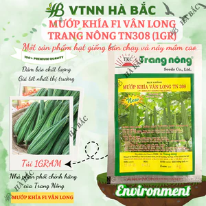 Mướp Khía F1 Vân Long TRANG NÔNG TN308 (1gr), Hạt Giống Nảy Mầm Tốt, Năng Suất Cao, Trông Quanh Năm - Hạt Giống Hà Bắc