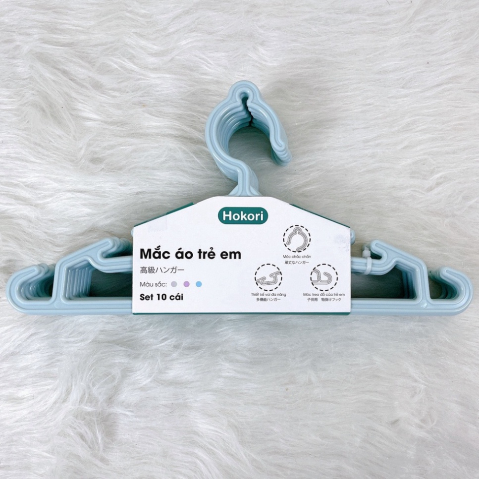 (Freeship) Set 10 Móc Quần Áo Trẻ em Hokori giá siêu rẻ (mã 2830)