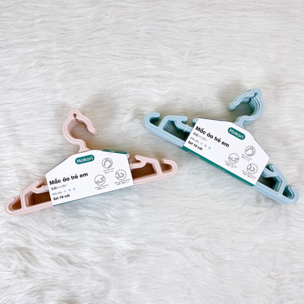 (Freeship) Set 10 Móc Quần Áo Trẻ em Hokori giá siêu rẻ (mã 2830)