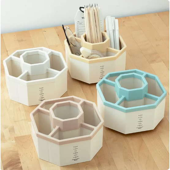 Khay Tiện ích 6 Ngăn - Khay Đựng Đồ Dùng Học Tập, Khay Đựng Đồ Văn Phòng Việt Nhật Plastic (mã 1337)