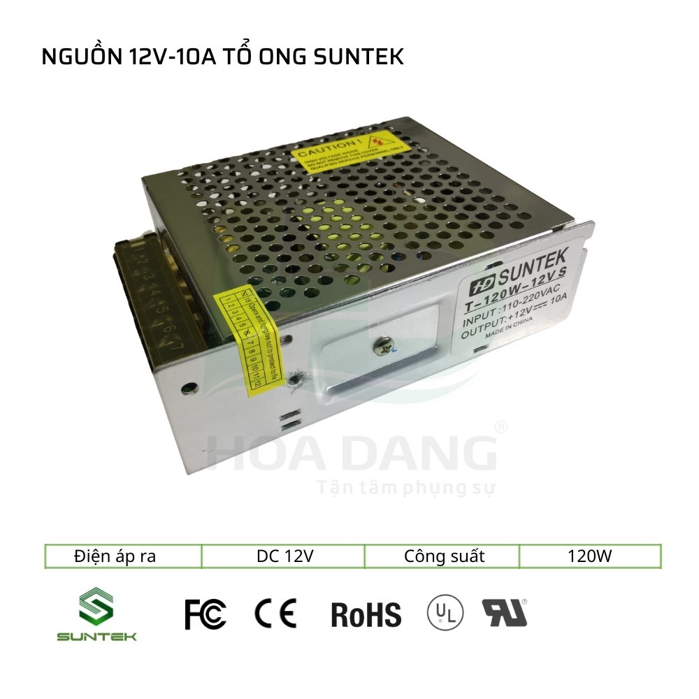 Nguồn tổ ong 12V – 10A, nguồn 12v-120W, nguồn đèn LED, nguồn tổ ong ...