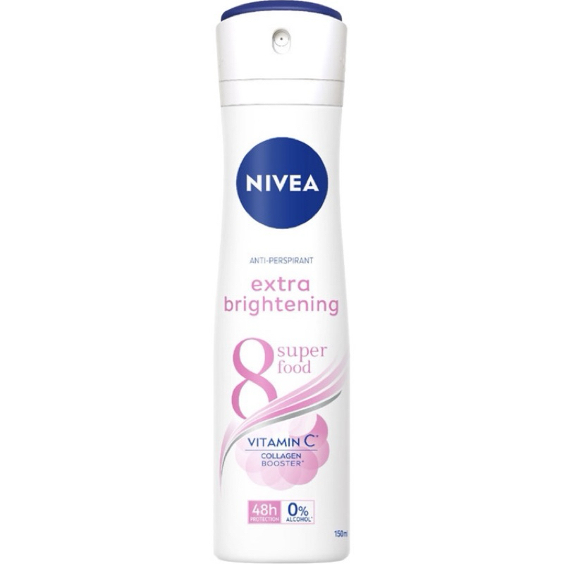 Xịt Khử Mùi Nữ Nivea 150ml - Sáng Da, Mờ Vết Thâm