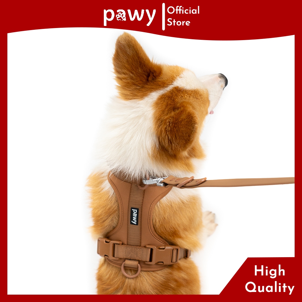 Ảnh Yếm Dắt Cho Chó Pawy - Flexiwear - Màu Nâu - Dog No Pull Harness - Yếm cho mèo 3