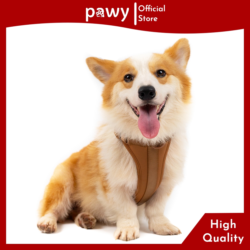 Ảnh Yếm Dắt Cho Chó Pawy - Flexiwear - Màu Nâu - Dog No Pull Harness - Yếm cho mèo 1