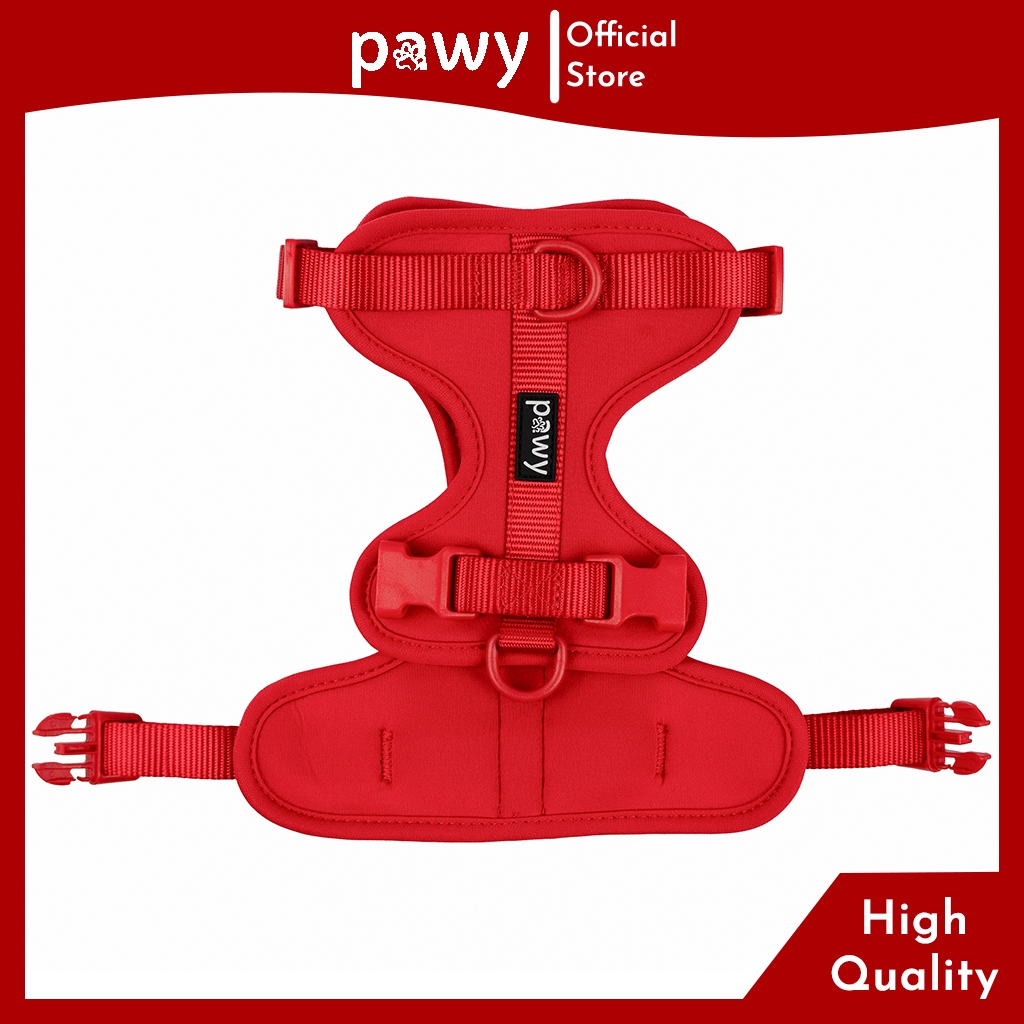Ảnh Yếm Dắt Cho Chó Pawy - Flexiwear - Màu Đỏ - Dog No Pull Harness - Yếm cho mèo 2
