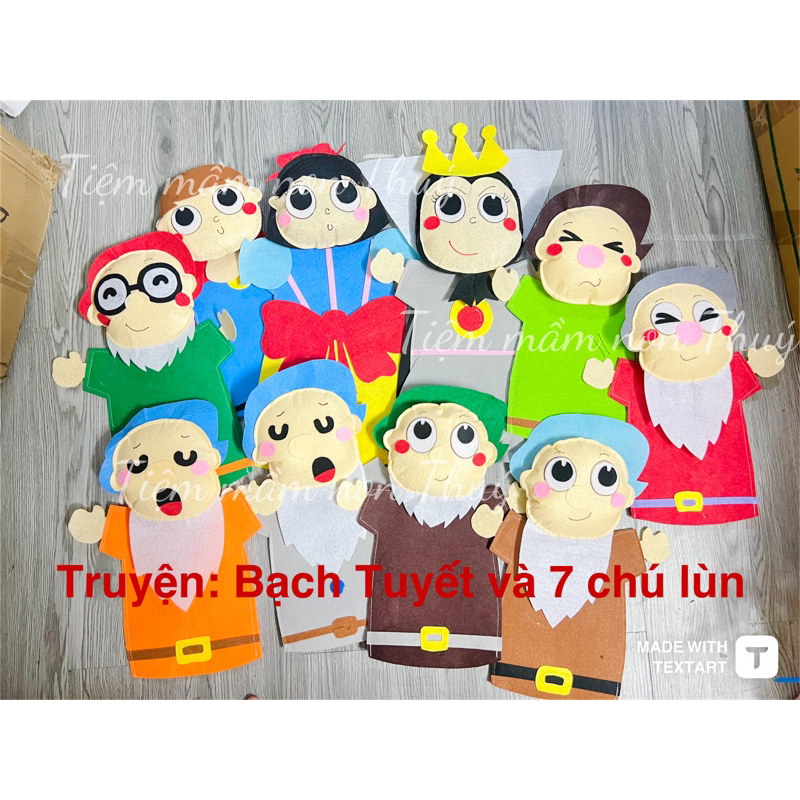 Rối tay kể chuyện BẠCH TUYỂT (10 rối) | Shopee Việt Nam