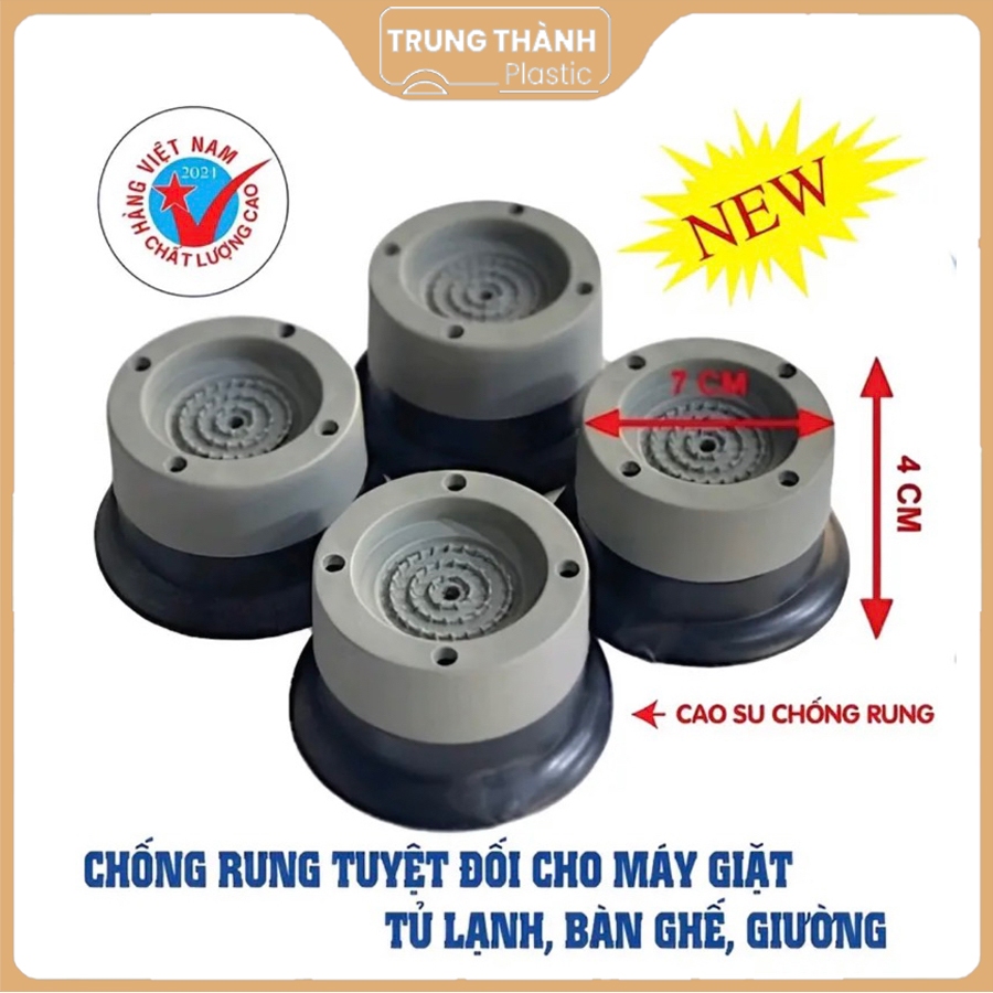 Bộ 4 Chân đế chống rung máy giặt loại 1 Trung Thành Plastic | Shopee ...