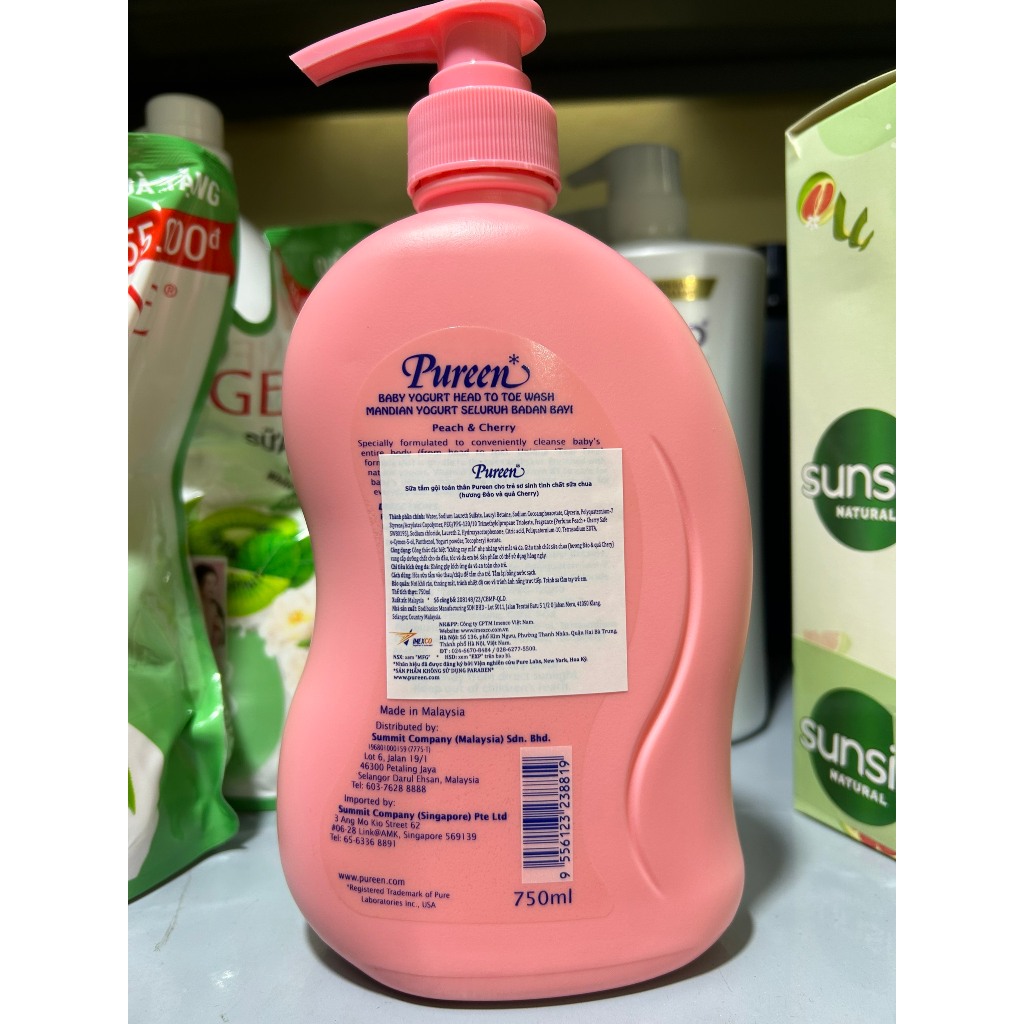 Sữa Tắm Gội Toàn Thân Cho Bé 2 IN 1 Pureen 750ml