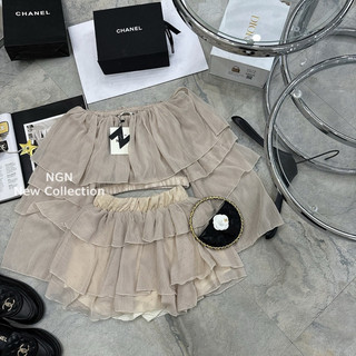 Sét áo trễ vai bling bling + chân váy (sale)