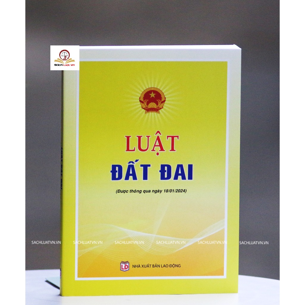 Ảnh Sách - Luật Đất Đai (Được thông qua ngày 18/01/2024) 1